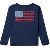 Columbia Boys’ Terminal Tackle Long Sleeve Tee(Collegiate Navy/Red Spark)
