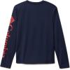 Columbia Boys’ Terminal Tackle Long Sleeve Tee(Collegiate Navy/Red Spark Logo)