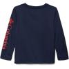 Columbia Boys’ Terminal Tackle Long Sleeve Tee(Collegiate Navy/Red Spark Logo)