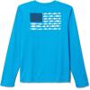 Columbia Boys’ Terminal Tackle Long Sleeve Tee(Compass Blue/White)