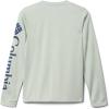 Columbia Boys’ Terminal Tackle Long Sleeve Tee(Cool Green Heather/Carbon Logo)