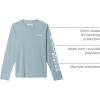 Columbia Boys’ Terminal Tackle Long Sleeve Tee(Crushed Blue/White Logo)