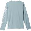 Columbia Boys’ Terminal Tackle Long Sleeve Tee(Crushed Blue/White Logo)