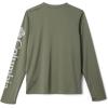 Columbia Boys’ Terminal Tackle Long Sleeve Tee(Cypress/Cool Grey Logo)