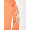 Columbia Boys’ Terminal Tackle Long Sleeve Tee(Dusty Orange/New Mint Logo)