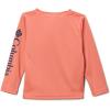 Columbia Boys’ Terminal Tackle Long Sleeve Tee(Faded Peach/Collegiate Navy Logo)