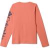 Columbia Boys’ Terminal Tackle Long Sleeve Tee(Faded Peach/Collegiate Navy Logo)