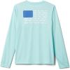 Columbia Boys’ Terminal Tackle Long Sleeve Tee(Gulf Stream/Blue Macaw)