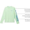 Columbia Boys’ Terminal Tackle Long Sleeve Tee(Key West/Vivid Blue Logo)