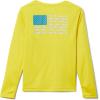 Columbia Boys’ Terminal Tackle Long Sleeve Tee(Laser Lemon/Deep Marine)