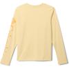 Columbia Boys’ Terminal Tackle Long Sleeve Tee(Lemon Wash/Summer Orange Logo)