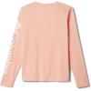 Columbia Boys’ Terminal Tackle Long Sleeve Tee(Light Coral/White Logo)