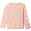 Columbia Boys’ Terminal Tackle Long Sleeve Tee(Light Coral/White Logo)