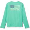 Columbia Boys’ Terminal Tackle Long Sleeve Tee(Light Jade/Key West)