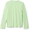 Columbia Boys’ Terminal Tackle Long Sleeve Tee(Lime Glow/White Logo)