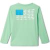 Columbia Boys’ Terminal Tackle Long Sleeve Tee(Ocean Mint/Pfg Flag Offshore Slam)