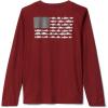 Columbia Boys’ Terminal Tackle Long Sleeve Tee(Red Jasper/City Grey)