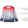 Columbia Boys’ Terminal Tackle Long Sleeve Tee(Red Spark Deepsea Fade)