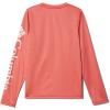 Columbia Boys’ Terminal Tackle Long Sleeve Tee(Red Spark Heather/White Logo)