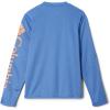 Columbia Boys’ Terminal Tackle Long Sleeve Tee(Vivid Blue Heather/Bright Nectar Logo)