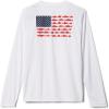 Columbia Boys’ Terminal Tackle Long Sleeve Tee(White/Collegiate Navy)