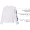 Columbia Boys’ Terminal Tackle Long Sleeve Tee(White/Collegiate Navy Logo)