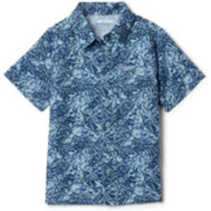 Columbia Boys Slack Tide™ Short Sleeve Camp ShirtSlack Tide Short Sleeve Camp Shirt(Crushed Blue Marlin Palms)