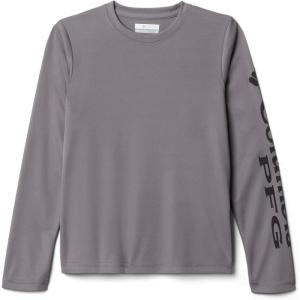 Columbia Boys’ Terminal Tackle Long Sleeve Tee(City Grey/Black Logo)