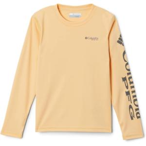 Columbia Boys’ Terminal Tackle Long Sleeve Tee(Cocoa Butter/City Grey Logo)