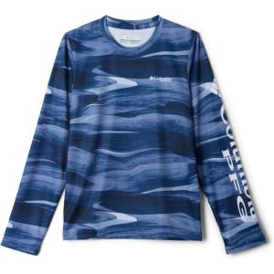 Columbia Boys’ Terminal Tackle Long Sleeve Tee(Collegiate Navy Obsidian)