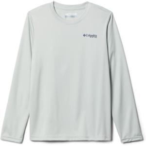 Columbia Boys’ Terminal Tackle Long Sleeve Tee(Cool Green/Carbon)