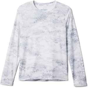 Columbia Boys’ Terminal Tackle Long Sleeve Tee(Cool Grey Pfg Camo Print)