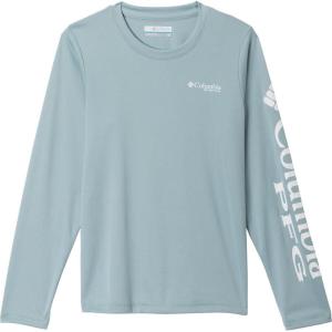 Columbia Boys’ Terminal Tackle Long Sleeve Tee(Crushed Blue/White Logo)