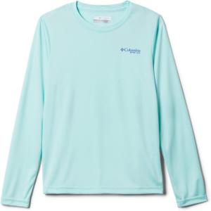 Columbia Boys’ Terminal Tackle Long Sleeve Tee(Gulf Stream/Blue Macaw)