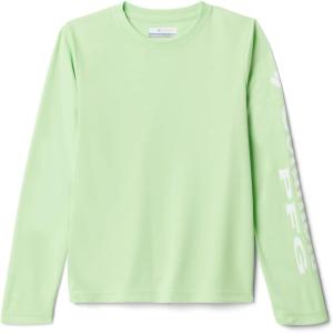 Columbia Boys’ Terminal Tackle Long Sleeve Tee(Lime Glow/White Logo)