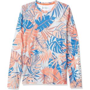 Columbia Boys’ Terminal Tackle Long Sleeve Tee(Lychee Tropical Textures)