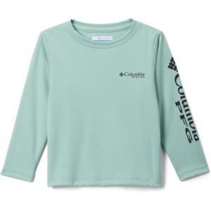 Columbia Boys’ Terminal Tackle Long Sleeve Tee(Misty Jade/Shark Logo)