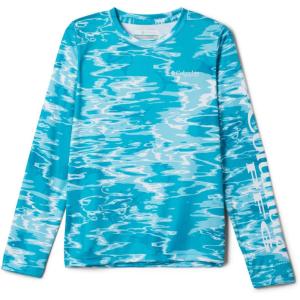 Columbia Boys’ Terminal Tackle Long Sleeve Tee(Ocean Teal Ripples)
