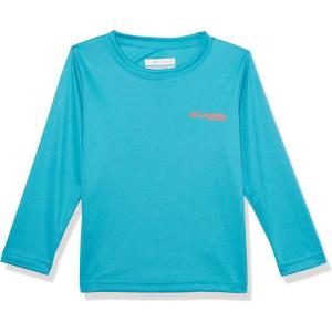 Columbia Boys’ Terminal Tackle Long Sleeve Tee(Ocean Teal/Cool Green)