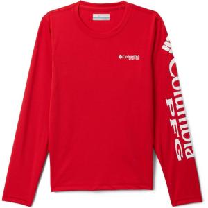 Columbia Boys’ Terminal Tackle Long Sleeve Tee(Red Spark)