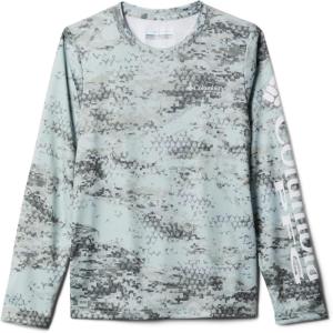Columbia Boys’ Terminal Tackle Long Sleeve Tee(Safari Pfg Camo Print)