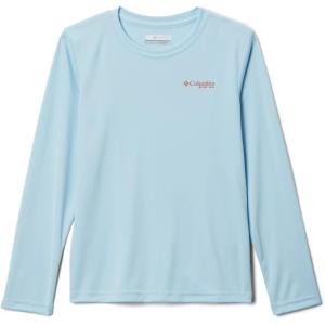 Columbia Boys’ Terminal Tackle Long Sleeve Tee(Spring Blue/Island Orange)