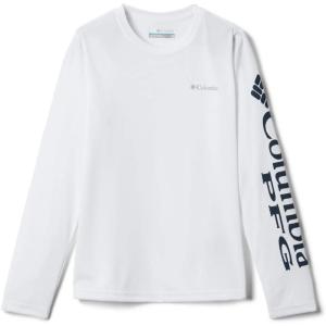 Columbia Boys’ Terminal Tackle Long Sleeve Tee(White)