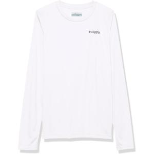 Columbia Boys’ Terminal Tackle Long Sleeve Tee(White/Pfg Elements)