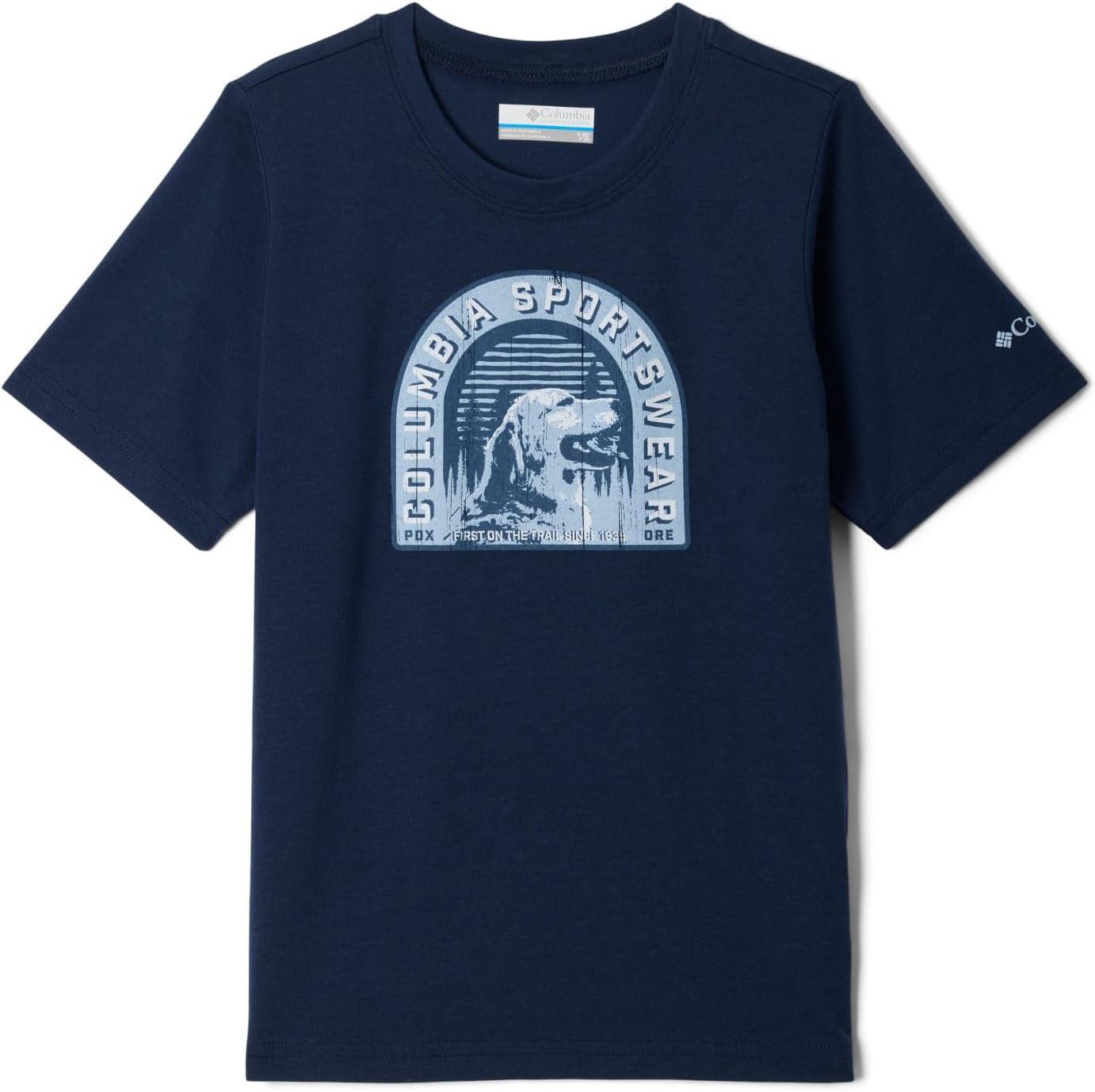 imageColumbia Boys La Poudre Pass Short Sleeve TeeCollegiate NavyFurry Friend