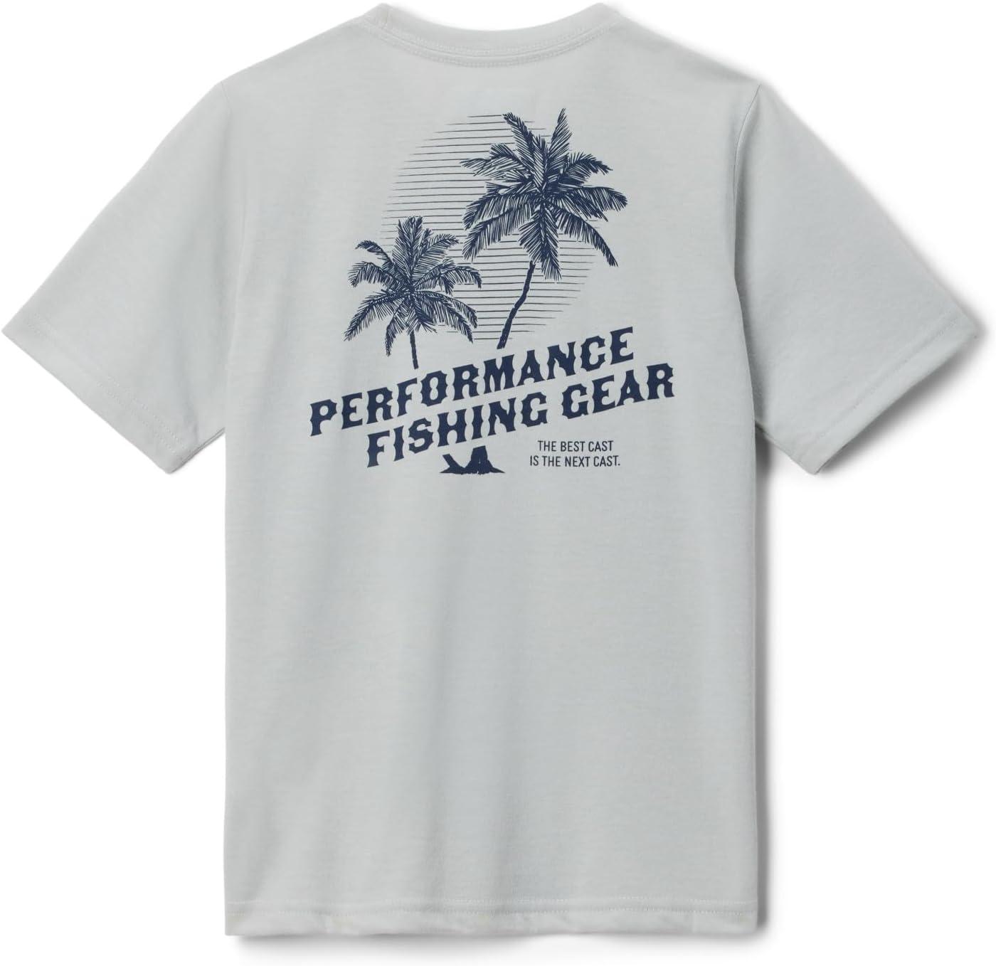 imageColumbia Boys PFG Short Sleeve Seasonal Graphic TeeCool GreyEasy Breezy Graphic