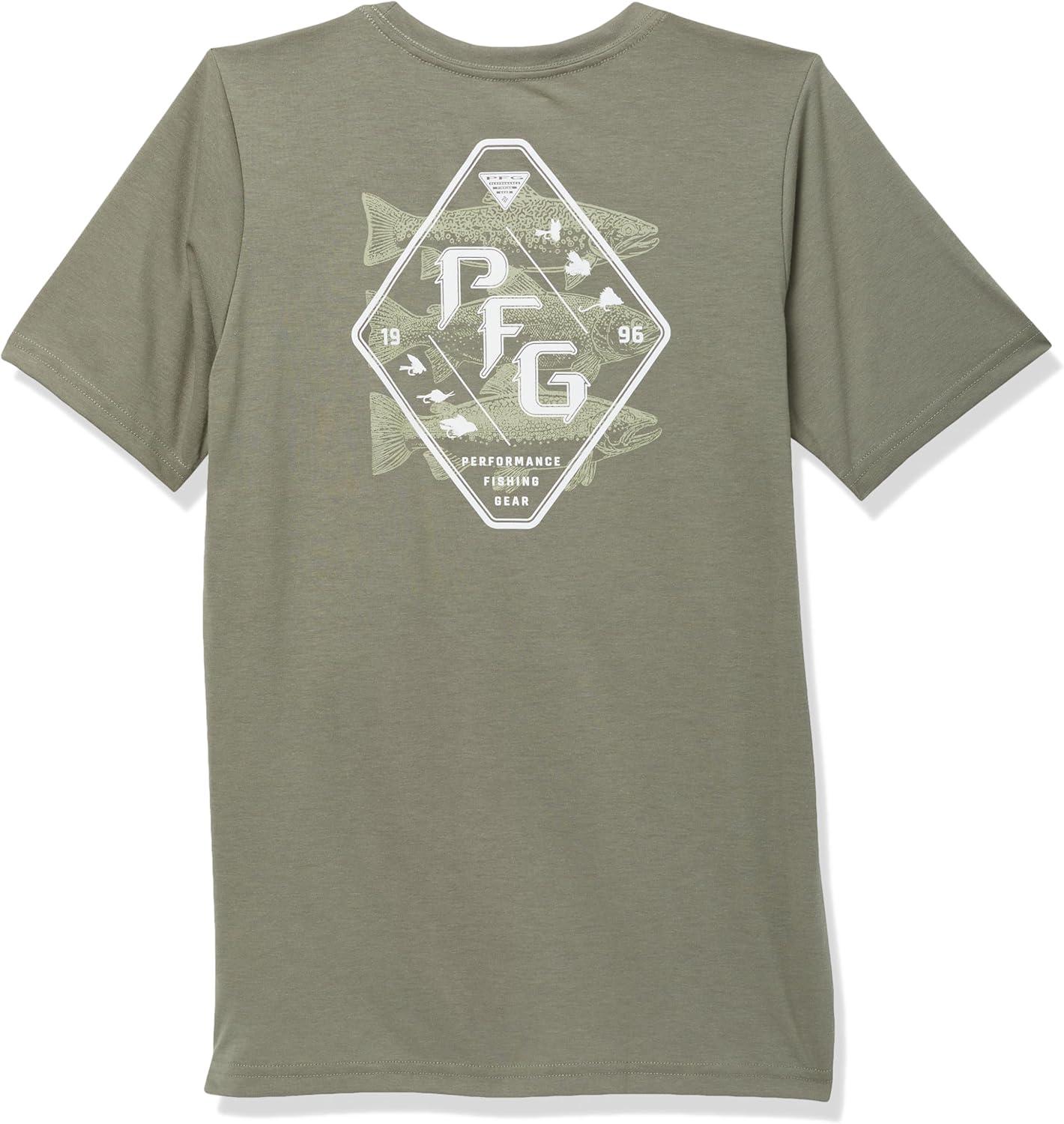 imageColumbia Boys PFG Short Sleeve Seasonal Graphic TeeCypressStack Em Trout