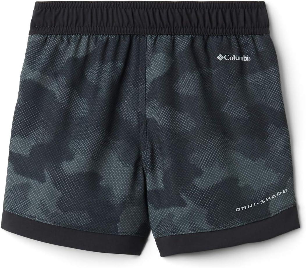 imageColumbia Boys Sandy Shores Boardshort MoistureWicking UV Sun ProtectionBlack Spotted Camo