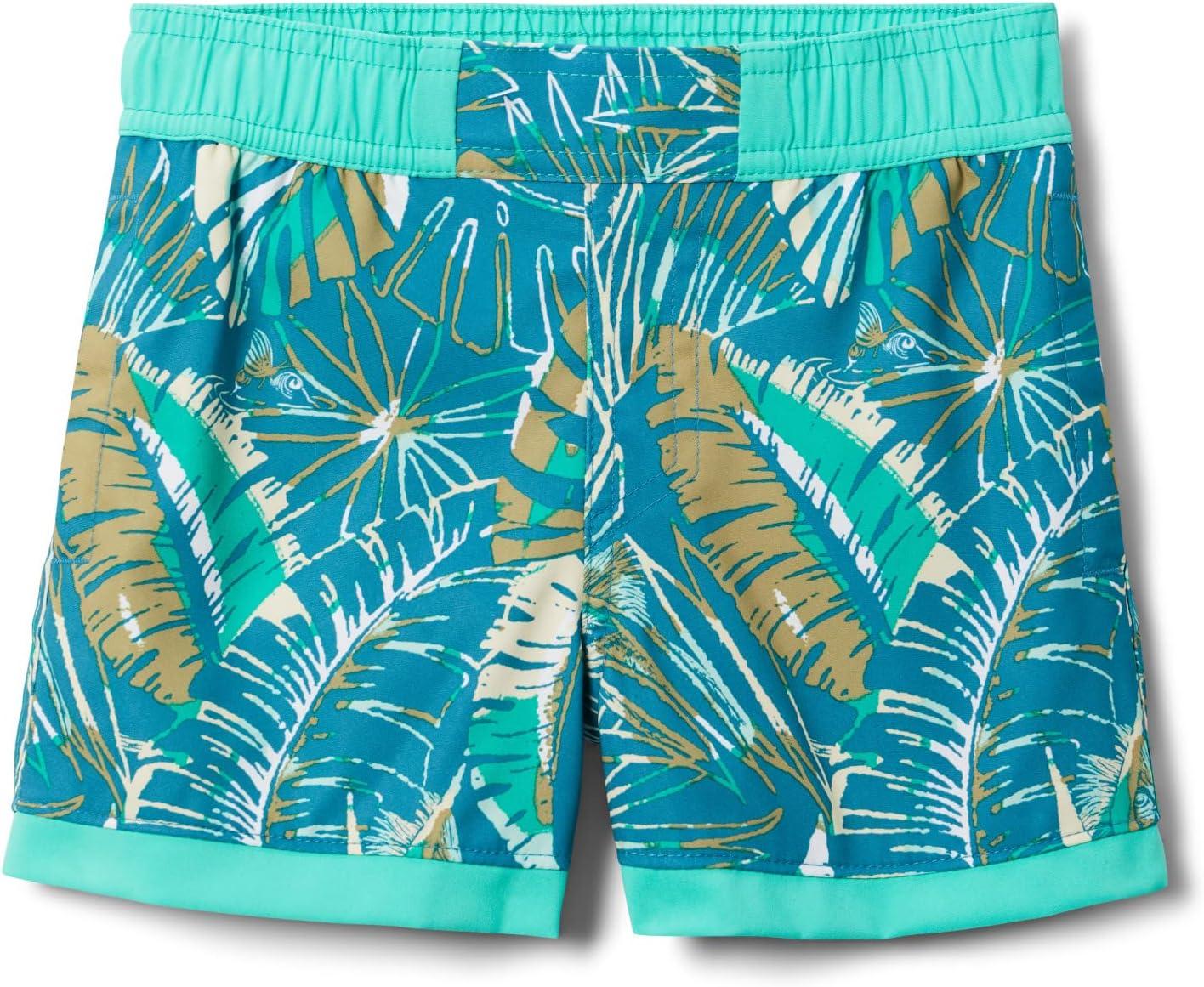 imageColumbia Boys Sandy Shores Boardshort MoistureWicking UV Sun ProtectionDeep Marine King Palms
