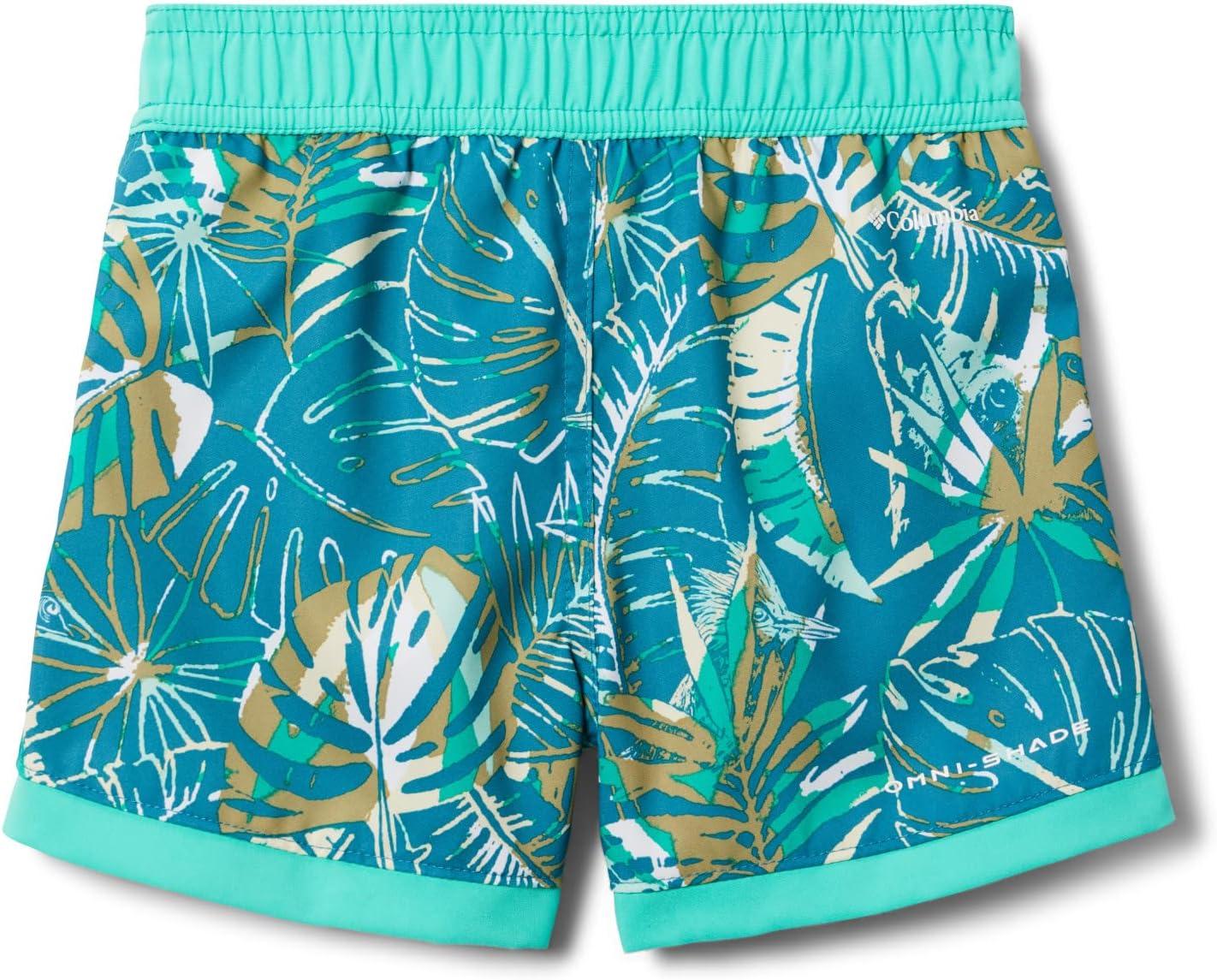 imageColumbia Boys Sandy Shores Boardshort MoistureWicking UV Sun ProtectionDeep Marine King Palms